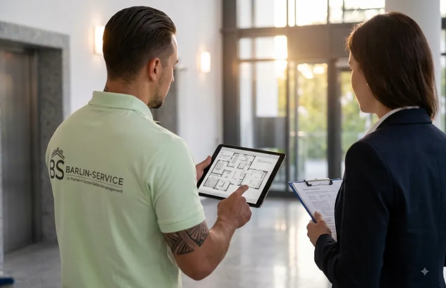 Besprechung eines Objekts anhand eines Tablets