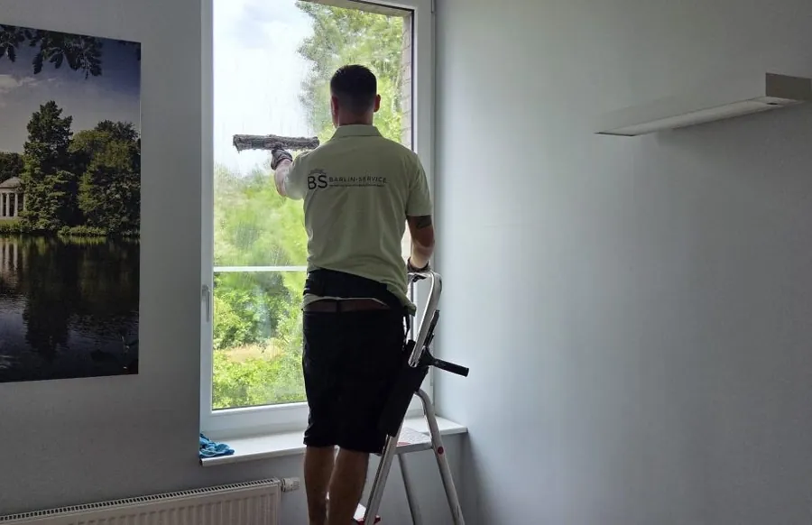Fensterreinigung mit dem Abzieher